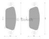 BOSCH 0986AB2300 Brake Pad Set, disc brake