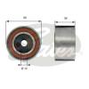 GATES T38709 Tensioner Pulley, v-ribbed belt