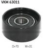 SKF VKM63011 Deflection/Guide Pulley, v-ribbed belt
