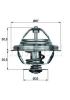 BEHR TX2771D Thermostat, coolant