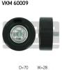SKF VKM60009 Deflection/Guide Pulley, v-ribbed belt