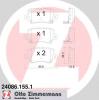 ZIMMERMANN 24086.155.1 (240861551) Brake Pad Set, disc brake