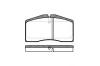 REMSA 21402 Brake Pad Set, disc brake