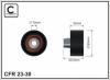 CAFFARO 23-30 (2330) Deflection/Guide Pulley, v-ribbed belt
