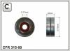 CAFFARO 315-00 (31500) Deflection/Guide Pulley, v-ribbed belt