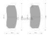 BOSCH 0986AB2078 Brake Pad Set, disc brake