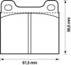 JURID 571279J Brake Pad Set, disc brake