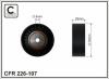 CAFFARO 226-107 (226107) Deflection/Guide Pulley, v-ribbed belt