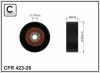CAFFARO 423-26 (42326) Deflection/Guide Pulley, v-ribbed belt