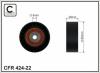 CAFFARO 424-22 (42422) Deflection/Guide Pulley, v-ribbed belt