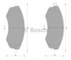 BOSCH 0986AB2067 Brake Pad Set, disc brake