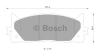 BOSCH 0986AB2299 Brake Pad Set, disc brake