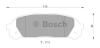 BOSCH 0986AB2327 Brake Pad Set, disc brake