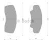 BOSCH 0986AB2366 Brake Pad Set, disc brake