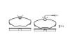 REMSA 23100 Brake Pad Set, disc brake
