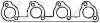 BOSAL 256-131 (256131) Gasket, exhaust pipe