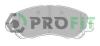 PROFIT 5000-1621 (50001621) Brake Pad Set, disc brake