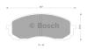 BOSCH 0986AB2293 Brake Pad Set, disc brake