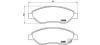 BREMBO P59053 Brake Pad Set, disc brake