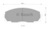 BOSCH 0986AB2072 Brake Pad Set, disc brake