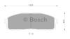 BOSCH 0986AB2080 Brake Pad Set, disc brake