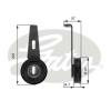 GATES T36028 Tensioner Pulley, v-ribbed belt