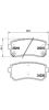 BREMBO P30051 Brake Pad Set, disc brake