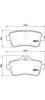 BREMBO P50099 Brake Pad Set, disc brake