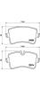 BREMBO P85119 Brake Pad Set, disc brake