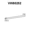 VENEPORTE VW80252 Exhaust Pipe
