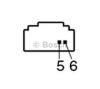 BOSCH 0132801346 Control, headlight range adjustment