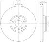 HELLA PAGID 8DD355111-161 (8DD355111161) Brake Disc