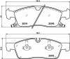 BREMBO P37015 Brake Pad Set, disc brake