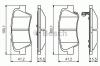 BOSCH 0986495351 Brake Pad Set, disc brake