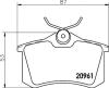 TEXTAR 2096108 Brake Pad Set, disc brake