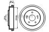 BOSCH 0986477147 Brake Drum