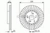 BOSCH 0986479744 Brake Disc