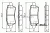 BOSCH 0986494369 Brake Pad Set, disc brake