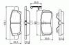 BOSCH 0986494502 Brake Pad Set, disc brake