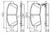 BOSCH 0986494574 Brake Pad Set, disc brake
