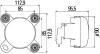 HELLA 1K0247043-037 (1K0247043037) Headlight