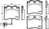 HELLA 8DB355018-521 (8DB355018521) Brake Pad Set, disc brake