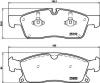 HELLA 8DB355019-701 (8DB355019701) Brake Pad Set, disc brake