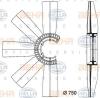 BEHR 8MV376733-161 (8MV376733161) Fan Wheel, engine cooling