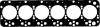 PAYEN BW160 Gasket, cylinder head