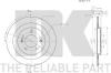 NK 203444 Brake Disc