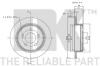 NK 209307 Brake Disc