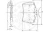 OPTIMAL 12465 Brake Pad Set, disc brake