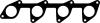 CORTECO 021256P Gasket, intake manifold