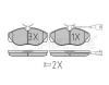 MEYLE 0252360219/PD (0252360219PD) Brake Pad Set, disc brake